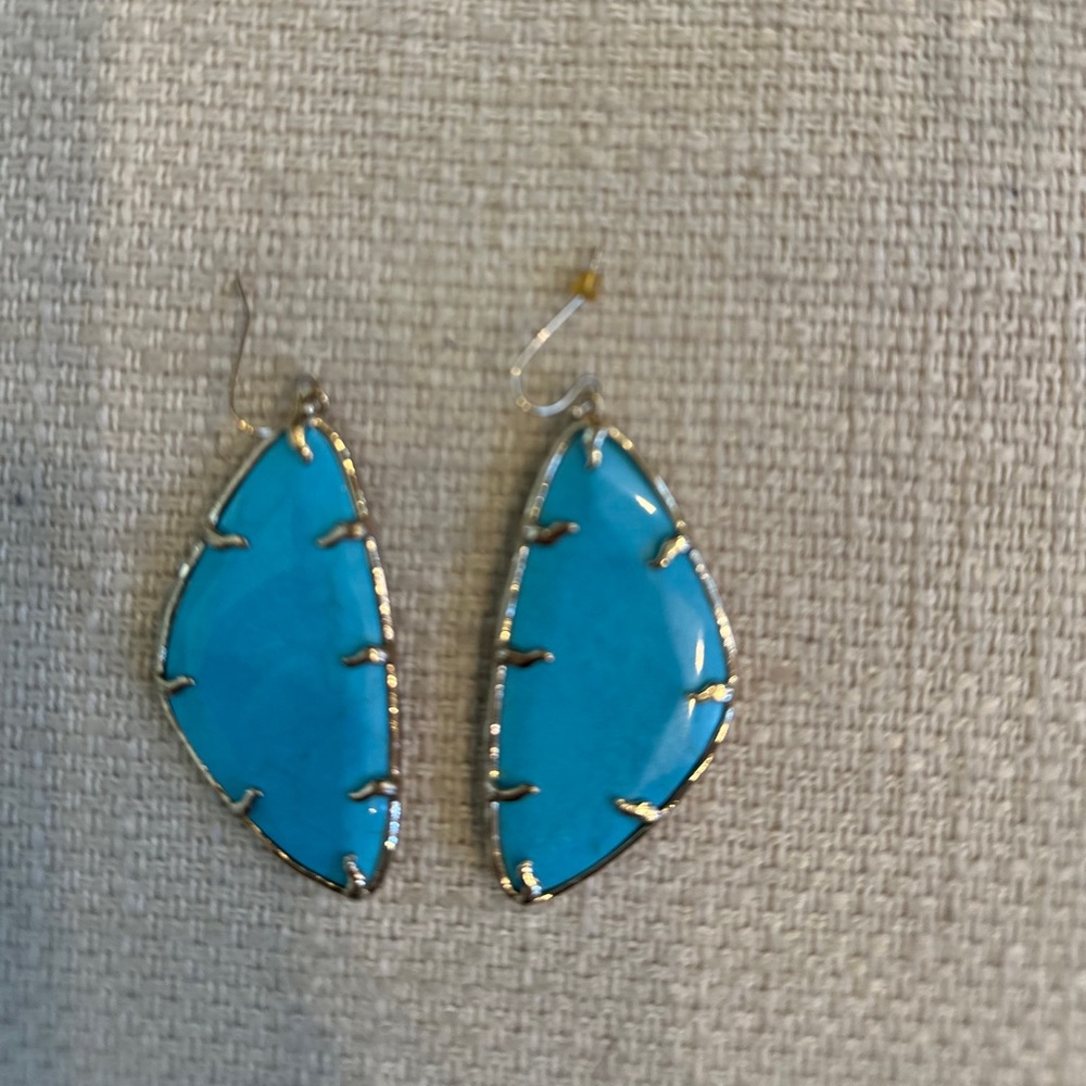 Turquoise Kendra Scott earrings